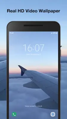 3D Airplane Live Wallpaper android App screenshot 1